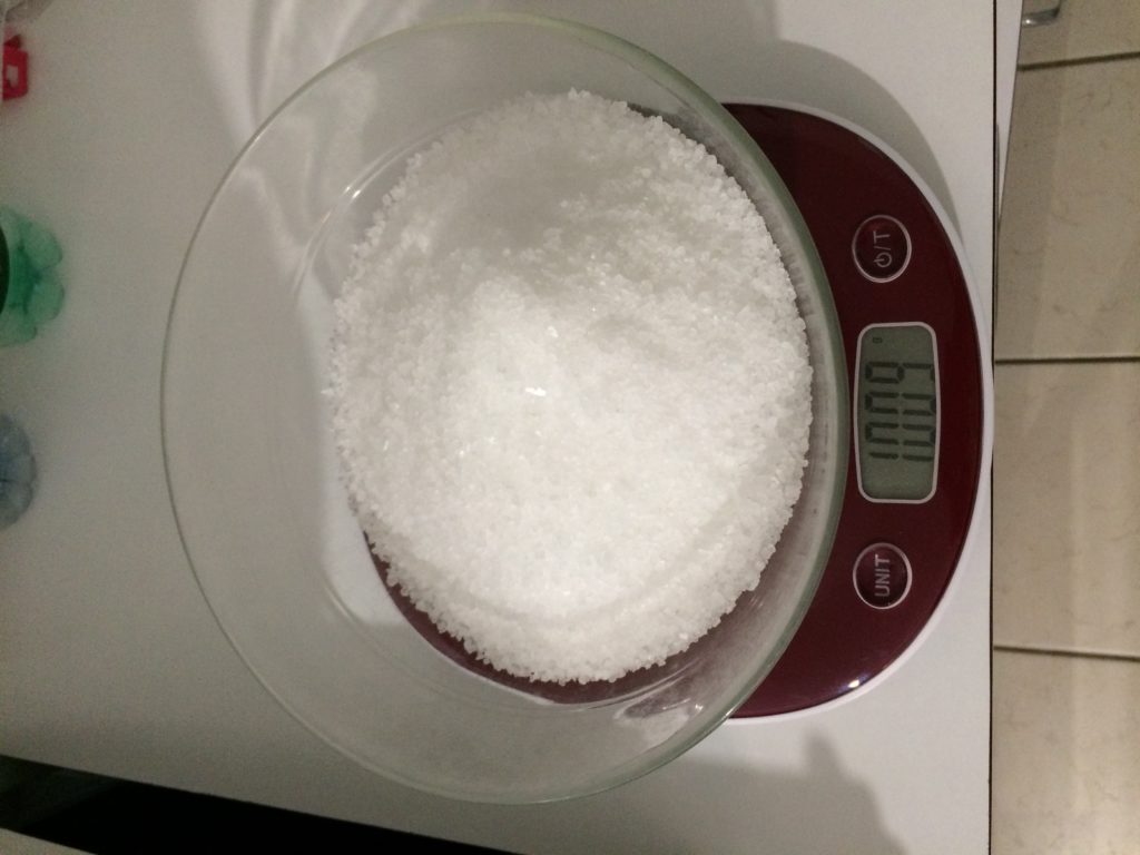 La quantité de sel pour la salaison